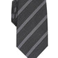 Gravata de seda listrada masculina Tasso Elba, preta, tamanho regular