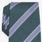 Gravata de seda listrada clássica masculina Tasso Elba, verde, tamanho regular