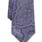 Gravata masculina clássica de seda paisley Tasso Elba, marrom, tamanho regular