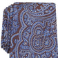 Gravata masculina clássica de seda paisley Tasso Elba, marrom, tamanho regular