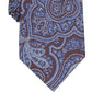 Gravata masculina clássica de seda paisley Tasso Elba, marrom, tamanho regular