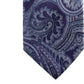 Gravata de seda paisley clássica masculina Tasso Elba, roxa, tamanho regular