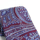 Gravata de seda estampada clássica masculina Tasso Elba, vermelha, tamanho regular