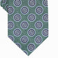 Gravata de seda medalhão clássica masculina Tasso Elba, verde, tamanho regular