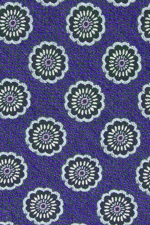 Gravata de seda medalhão clássica masculina Tasso Elba, roxa, tamanho regular