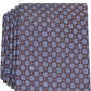 Gravata masculina Tasso Elba Classic Neat Silk Azul Tamanho Regular