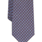 Gravata masculina Tasso Elba Classic Neat Silk Azul Tamanho Regular