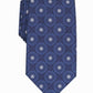 Gravata de seda medalhão masculina Tasso Elba tamanho azul marinho regular
