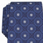 Gravata de seda medalhão masculina Tasso Elba tamanho azul marinho regular