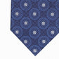 Gravata de seda medalhão masculina Tasso Elba tamanho azul marinho regular