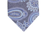 Gravata de seda paisley masculina Tasso Elba cinza tamanho regular