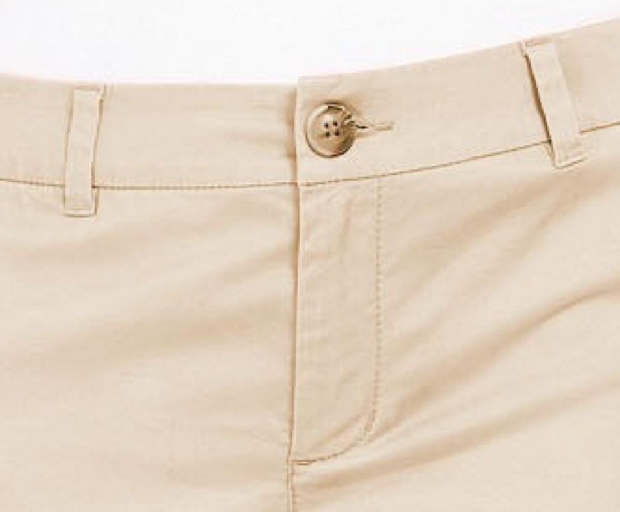 Shorts chino feminino Style &amp; Co bege tamanho 6