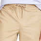 Calça Alfani Masculina com Cordão Camurça Areia Tamanho Médio
