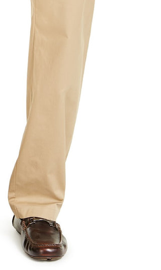 Calça Alfani Masculina com Cordão Camurça Areia Tamanho Médio