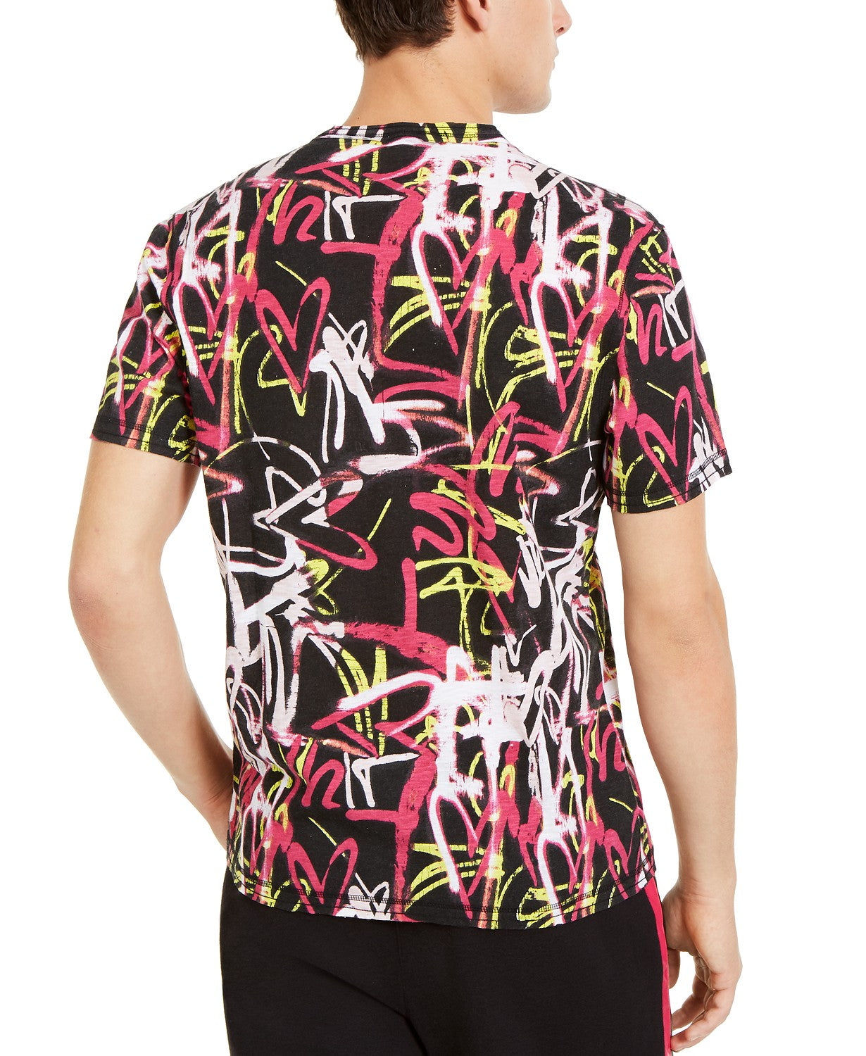 Camiseta masculina com estampa de grafite da INC International Concepts, preta, tamanho XXG