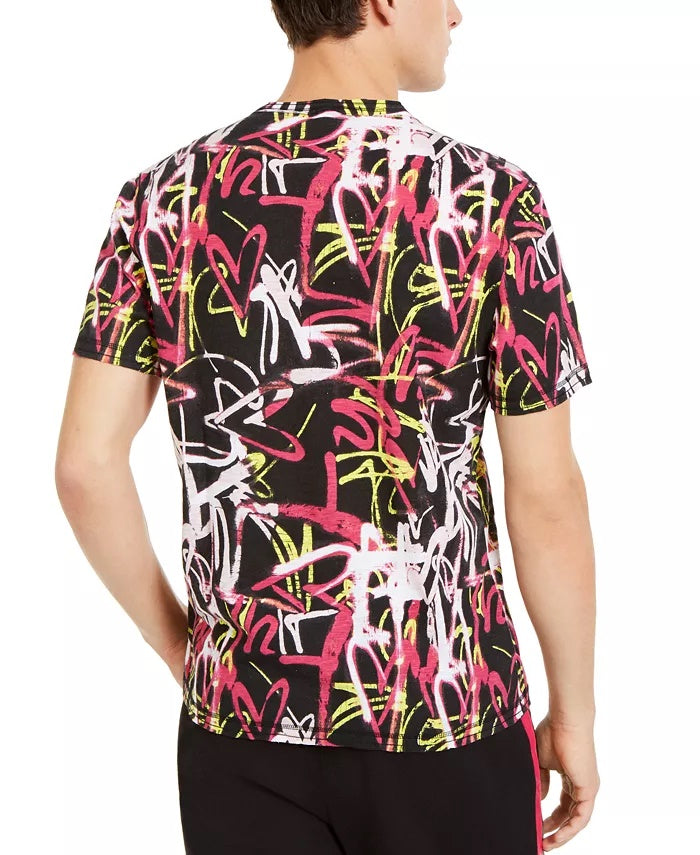 Camiseta masculina com estampa de grafite da INC International Concepts, preta, tamanho pequeno