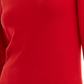 Suéter feminino Maison Jules com mangas bufantes vermelho brilhante tamanho pequeno