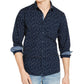 Camisa masculina com estampa Crossroads da Sun + Stone, tamanho azul marinho, extra grande