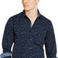 Camisa masculina com estampa Crossroads da Sun + Stone, tamanho azul marinho, extra grande