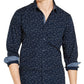 Camisa masculina com estampa Crossroads da Sun + Stone, tamanho azul marinho, extra grande