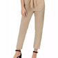 Calça Cropped Paperbag Feminina Maison Jules Bege Tamanho P