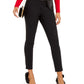 Calça feminina afunilada com detalhe de laço, preta, tamanho 8, da INC International Concepts