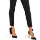 Calça feminina afunilada com detalhe de laço, preta, tamanho 8, da INC International Concepts