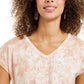 Camiseta feminina com estampa gráfica e medalhão Style &amp; Co, rosa, tamanho extra grande