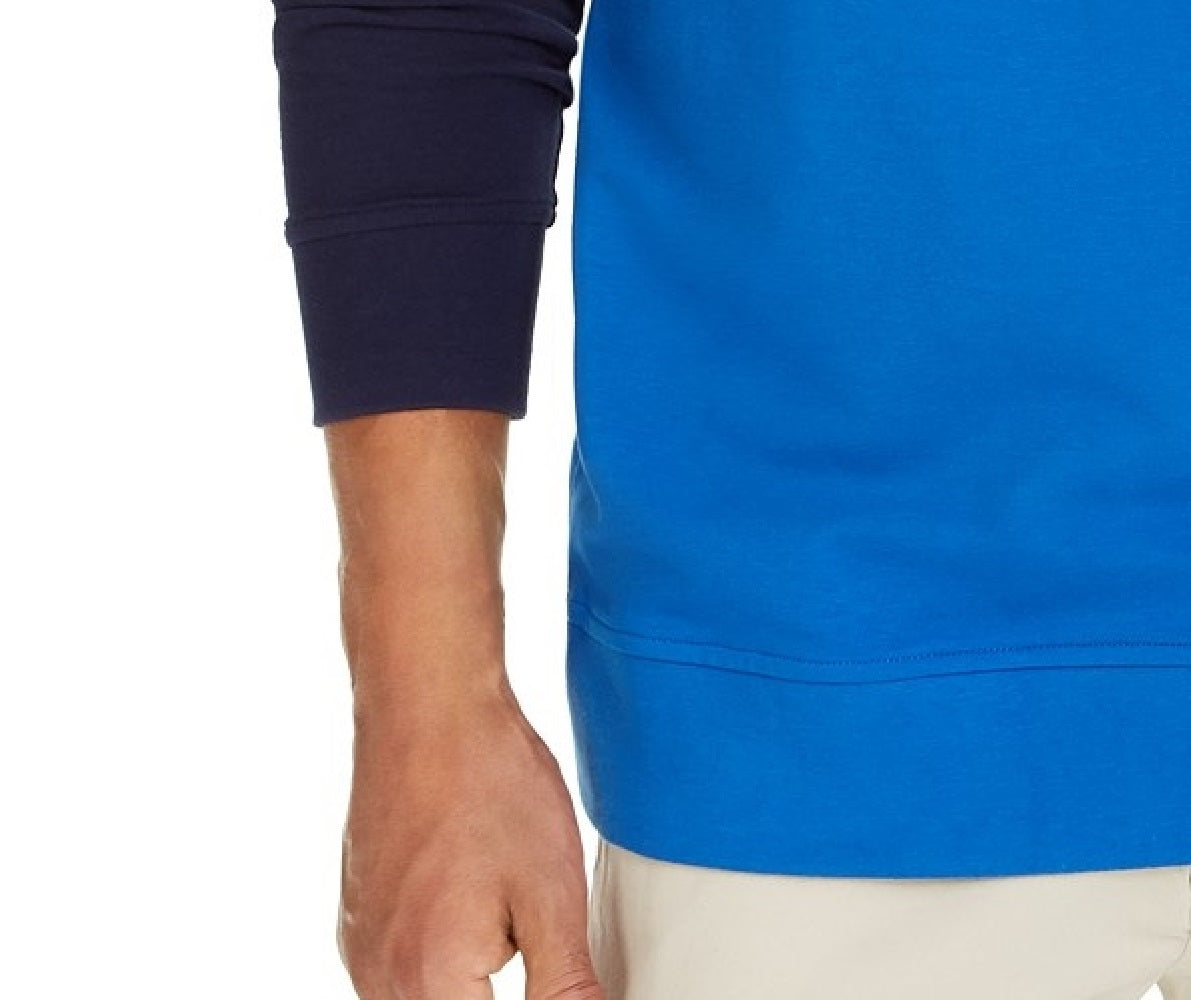 Moletom Club Room Masculino Regular Fit Colorblocked com Zíper 1/4 Rosa Tamanho Extra Grande
