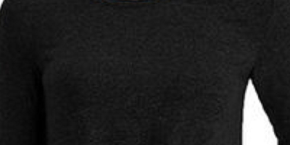 Top feminino com decote torcido na frente, preto, tamanho médio, da Style &amp; Co