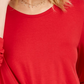 Top feminino com frente torcida estilo &amp; co, vermelho, tamanho extrapequeno