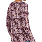 Top feminino com estampa Twist-Hem, estilo &amp; Co, médio, roxo, tamanho XX-G