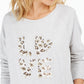 Moletom feminino de algodão com estampa gráfica Style &amp; Co, cinza, tamanho extra pequeno