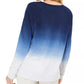Moletom Style &amp; Co Cotton Ombre Azul Tamanho Extra Pequeno