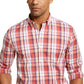 Camisa xadrez masculina Club Room vermelha tamanho grande