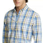 Camisa xadrez masculina Club Room amarela tamanho médio