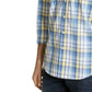 Camisa xadrez masculina Club Room amarela tamanho médio