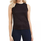 Top sem mangas com tachas Bar III feminino, preto, tamanho extra pequeno