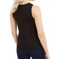 Top sem mangas com tachas Bar III feminino, preto, tamanho extra pequeno