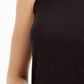 Top sem mangas com tachas Bar III feminino, preto, tamanho extra pequeno