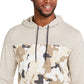Moletom com capuz camuflado masculino Sun + Stone, bege, tamanho grande
