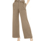Calça feminina plus size com bolso utilitário e perna larga, INC International Concepts, marrom, tamanho 16W