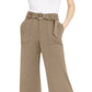 Calça feminina plus size com bolso utilitário e perna larga, INC International Concepts, marrom, tamanho 16W