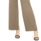 Calça feminina plus size com bolso utilitário e perna larga, INC International Concepts, marrom, tamanho 16W