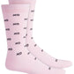 Meias Xo Masculinas Bar III Rosa Médio Tamanho Regular