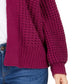 Cardigan feminino de malha grossa com abertura frontal, roxo, tamanho pequeno, estilo &amp; co