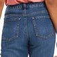Jeans Curvy Fit Rasgado Girlfriend Feminino Style &amp; Co Turq Aqua Tamanho 2