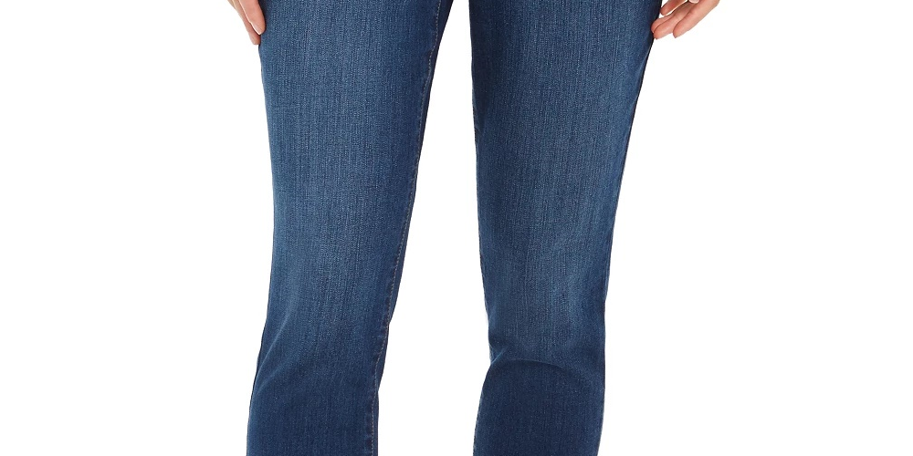 Jeans Skinny Curvy Feminino Style &amp; Co Turq Aqua Tamanho 12