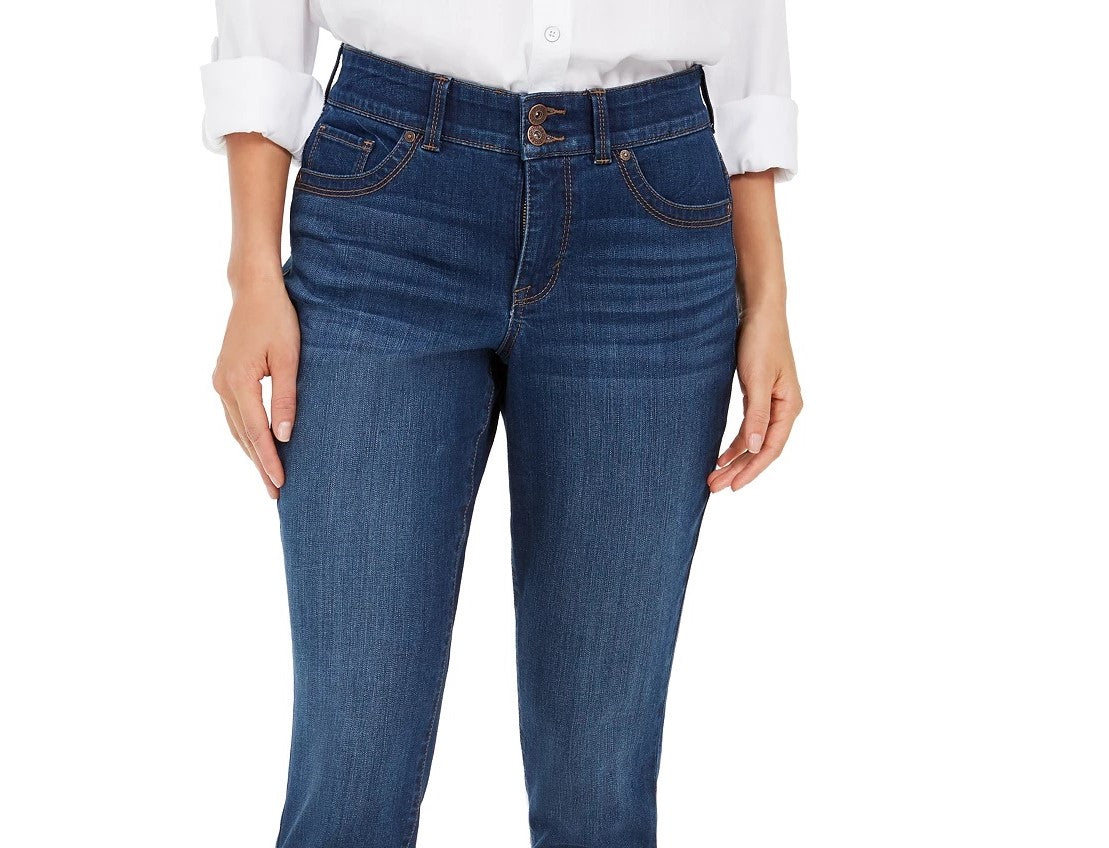 Jeans Skinny Curvy Feminino Style &amp; Co Turq/Aqua Tamanho 2