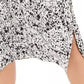 Saia midi feminina estampada Bar III, branca, tamanho médio